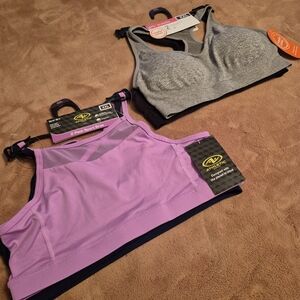 NWT Lot Of 2 Athletic Works Girls Bra 2 Packs Size XXL or 38